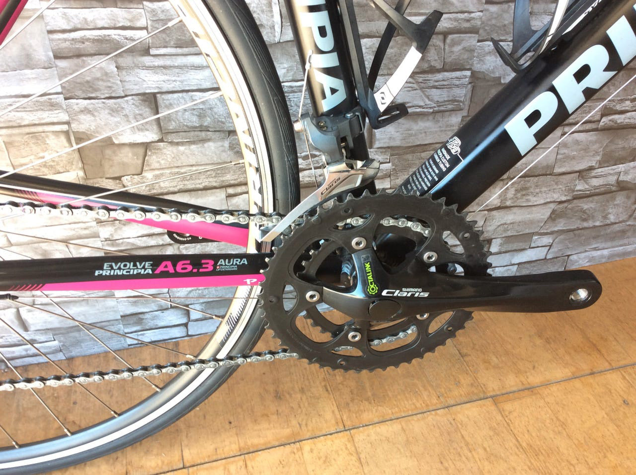 Principia Evolve A6.3 Aura – Dame Racer, Alu, str. 48 cm, Shimano Claris 16 gear, årg. 2016
