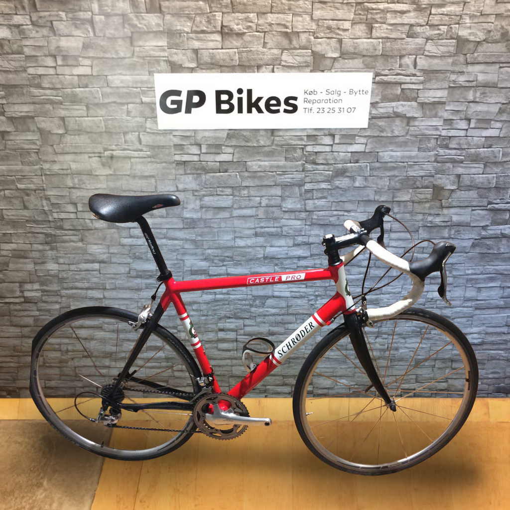Schrøder Castle Pro – Herre Racer, Alu, str. 55 cm, Shimano Ultegra 18 gear (Retro)